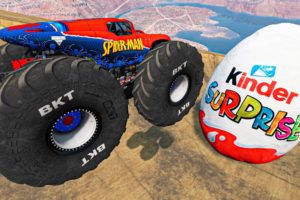 Dangerous Jumps Over Giant Kinder Egg - BEAMNG DRIVE New Cars Mods Crashes Compilation | Good Cat