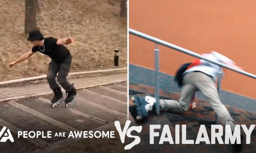 Epic Rollerblading Wins Vs. Fails & More! | People Are Awesome Vs. FailArmy