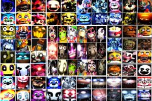 FNAF ALL JUMPSCARES FNAF SECURITY BREACH 1, 2, 3, 4, SL, 6, UCN, VR, COD, AR, SB