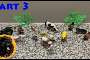Farm Animals Toy Pack 🐓 Part 3 Rooster Cat Cow Goose Animal Toys Surprise Playing With Small Toys