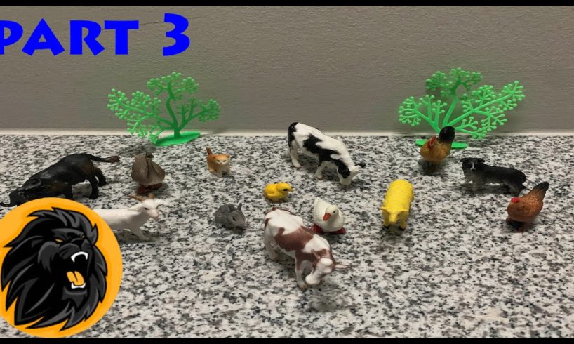 Farm Animals Toy Pack 🐓 Part 3 Rooster Cat Cow Goose Animal Toys Surprise Playing With Small Toys