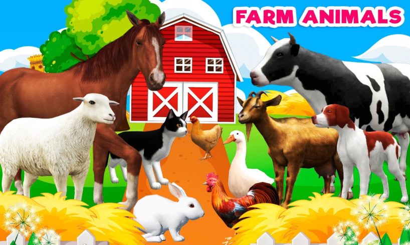Farm animal sounds | Farm animals for kids | Learn Farm animals