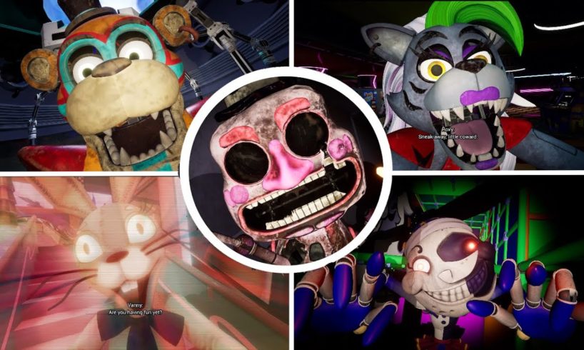 Five Nights at Freddy's: Security Breach - All Jumpscares Animation (PS5)