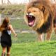 Girl Reunites With Pet Lion After 9 YEARS..