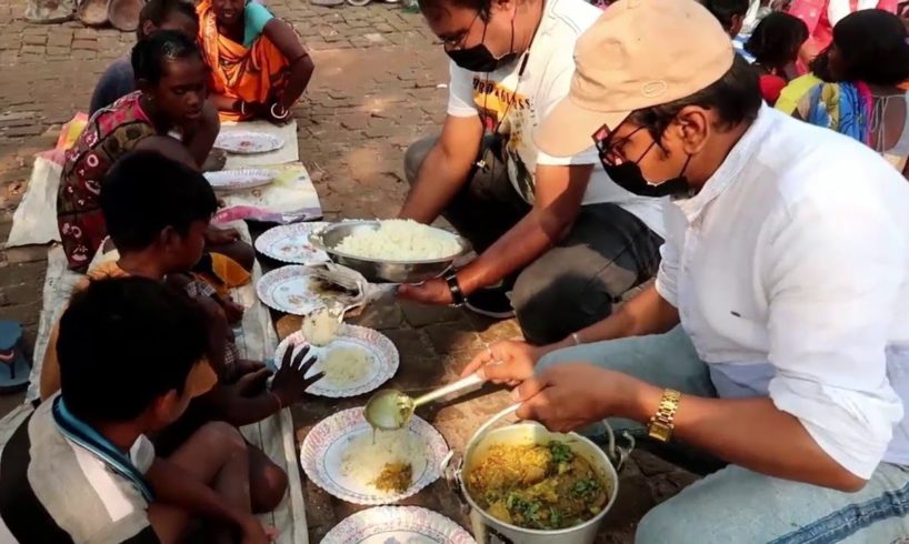 Happy to Help Needy People | A Little Arrangements | Rice with Chicken Curry & Cabbage Curry