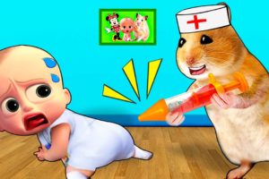 How does the hamster doctor take care of the Baby Boss? 🐹Cartoon Hamster by Life Of Pets Hamham