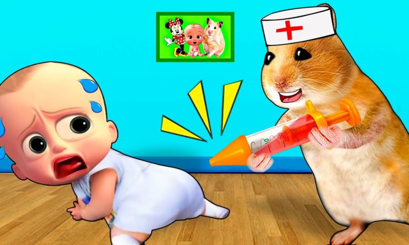 How does the hamster doctor take care of the Baby Boss? 🐹Cartoon Hamster by Life Of Pets Hamham