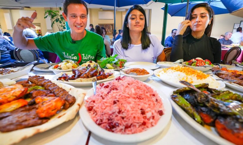 Huge Iranian Food Tour!! INSANE KEBABS + Cherry Rice!! | Best Persian Food in Los Angeles!!