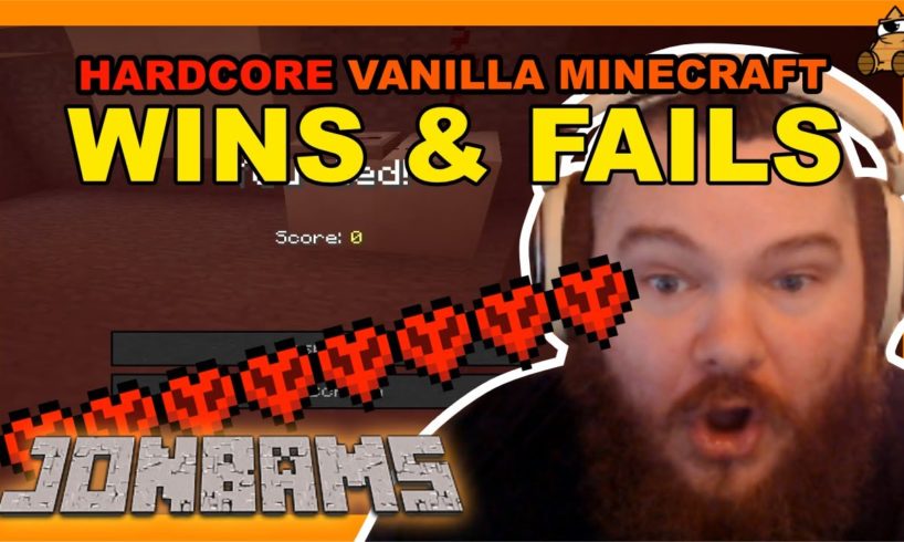 JonBams - Best of Hardcore Vanilla : WINS & FAILS COMPILATION