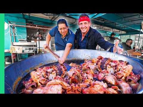 MONSTER-SIZED Street Food in Mexico City!! Mega Food Factories!!