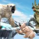 Polar Bear vs Triceratops | Polar Bear Attacks and Rescue its Babies | Big Animals Fights