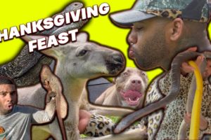 THANKSGIVING FEAST FOR ALL MY ANIMALS | THE REAL TARZANN