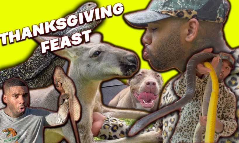 THANKSGIVING FEAST FOR ALL MY ANIMALS | THE REAL TARZANN