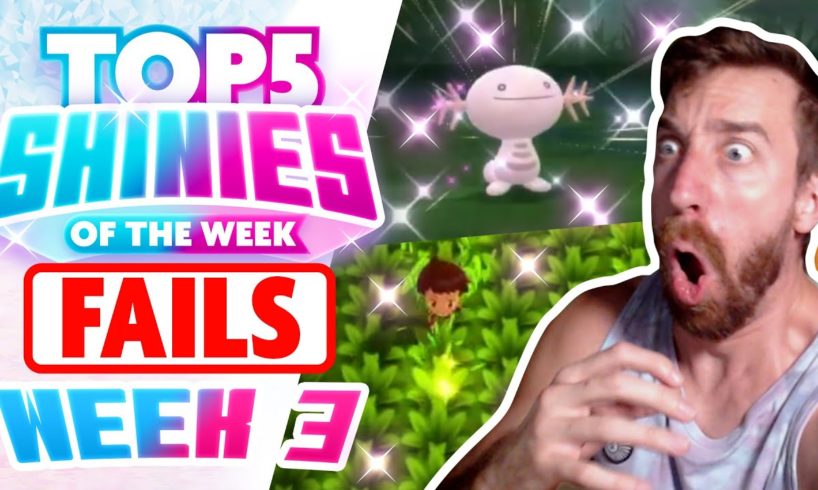 TOP 5 SHINY FAILS of the WEEK! MASSIVE FAILS! Pokemon Brilliant Diamond and Shining Pearl!
