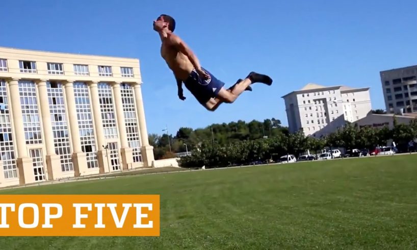 TOP FIVE: Tumbling, Wakeboarding & Slackline! | PEOPLE ARE AWESOME 2016