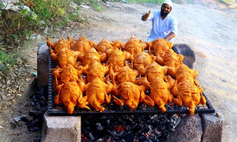 Whole Chicken Tandoori without Oven || Full Tandoori Chicken BBQ Recipe || Nawabs Kitchen