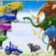 Woolly Mammoth Elephant Giant Animal Fights Videos | Dinocore | The Good Dinosaur | Animation Movies