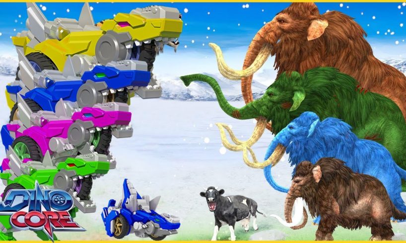 Woolly Mammoth Elephant Giant Animal Fights Videos | Dinocore | The Good Dinosaur | Animation Movies