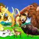 Zombie Mammoth vs Monster Lion Attack Mammoth Bulls and Cartoon Cow  Animal Fight Epic Battle Video