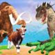 Zombie Wolf Vs Dinosaur Fight Cartoon Cow Saved By Biggest Woolly Mammoth Giant Animal Fight