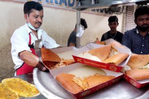 " Ram Ki Bandi " | Famous Pizza Dosa Only 140 Rs/ | Hyderabad Street Food