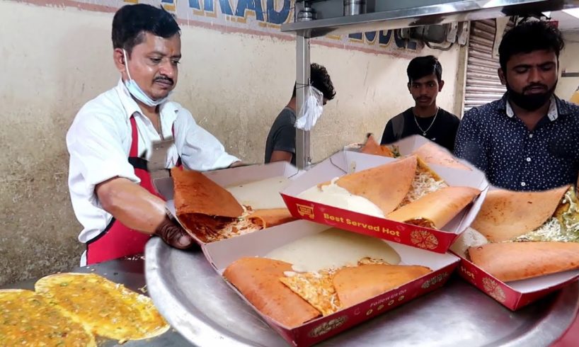 " Ram Ki Bandi " | Famous Pizza Dosa Only 140 Rs/ | Hyderabad Street Food