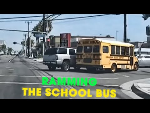 Criminal Ramming the School Bus. High Speed Chases & Police Activity.