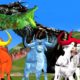 Dark Dinosaur vs Zombie Crocodile Fight Cartoon Animal Revenge Stories Giant Animal Fights Video