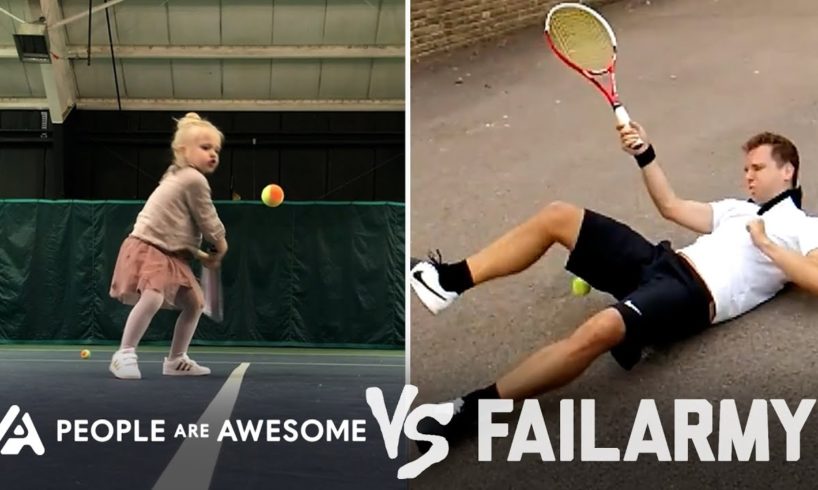 Epic Tennis Wins Vs. Fails & More! | People Are Awesome Vs. FailArmy