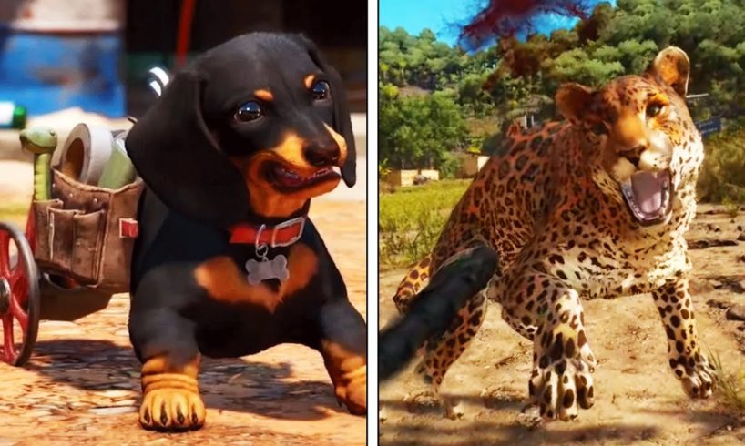 FAR CRY 6 - Chorizo Dog vs a Jaguar (Animal Fight)