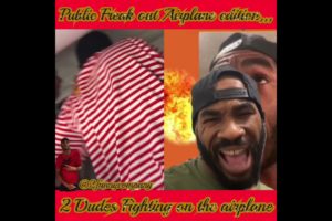 Ghetto hood Fights… 2 dude’s fighting on a airplane… public Freak out airplane edition 18+🔥🔥🔥