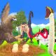 Giant Eagle vs Snake Fight for Snake Eggs Wild Animal Fights Cartoon Animal Revenge Stories