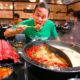 Insane Sichuan Chinese Food!! BEST SPICY HOT POT + Dino Mala Ribs in Los Angeles!!