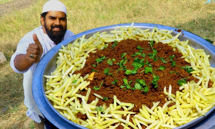 Mutton kheema on Frenchfries || French fries with mutton kheema || Nawabs kitchen