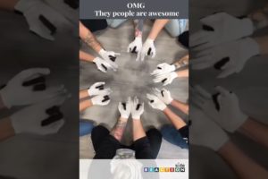 😱OMG 👐 Hand dance game ||  They People are Awesome || group game || game with friends ||   #shorts