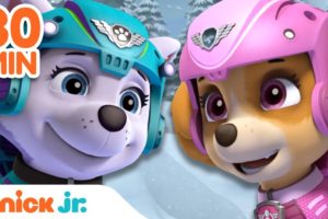 PAW Patrol BEST Winter Rescues! ❄️ | 30 Minute Compilation | Nick Jr.