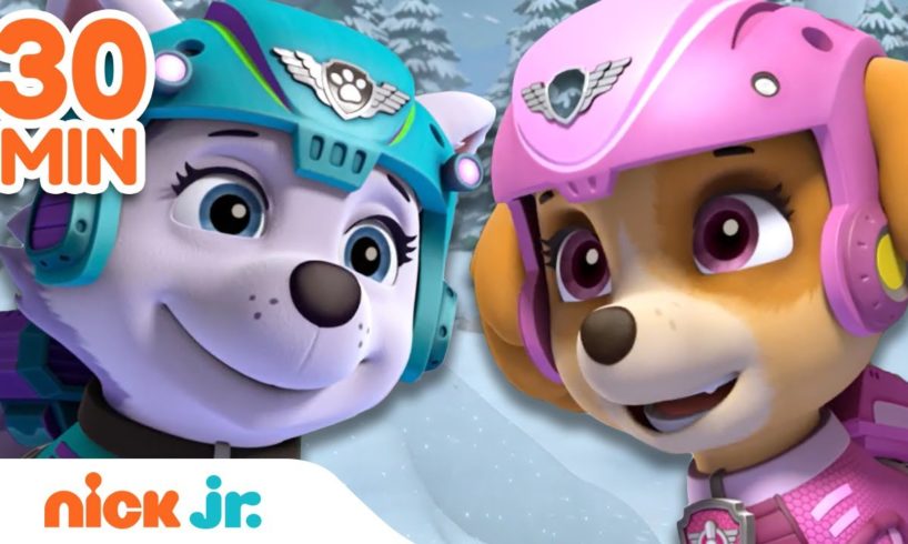 PAW Patrol BEST Winter Rescues! ❄️ | 30 Minute Compilation | Nick Jr.