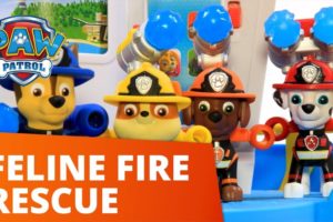 PAW Patrol | Marshall's Ultimate Fire Truck Helps Rescue Cat In Tree | Toy Episode