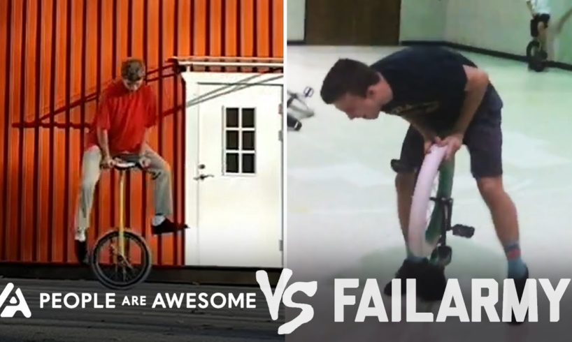 Painful Unicycle Wins Vs. Fails & More! | People Are Awesome Vs. FailArmy