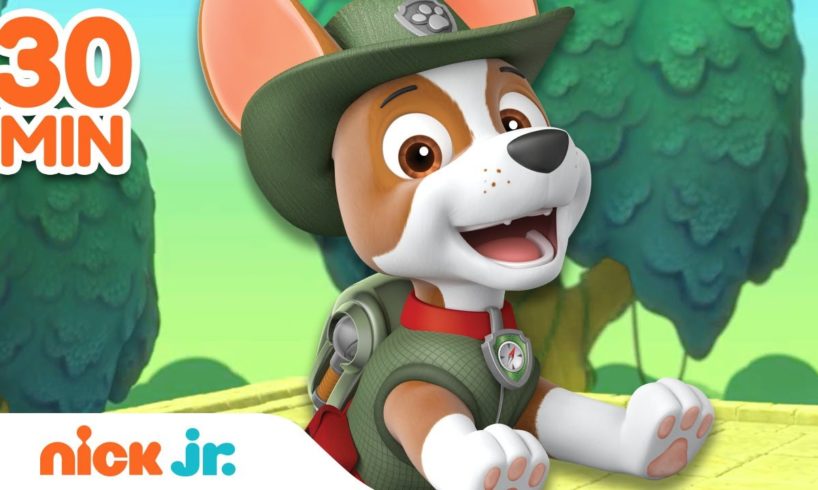 Tracker's BEST Rescues from Danger 🐾 PAW Patrol! | 30 Minute Compilation | Nick Jr.