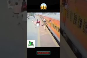 Train accident -Women escapes near death #Caughtoncamera #shorts #tiktok #trending #accident #cctv