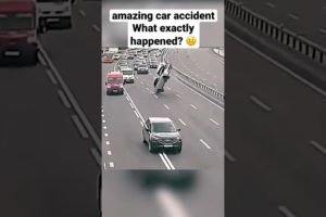 amazing car accident. What EXACTLY happened? 🤨 #drivingfails #carcrash #baddrivers #shorts