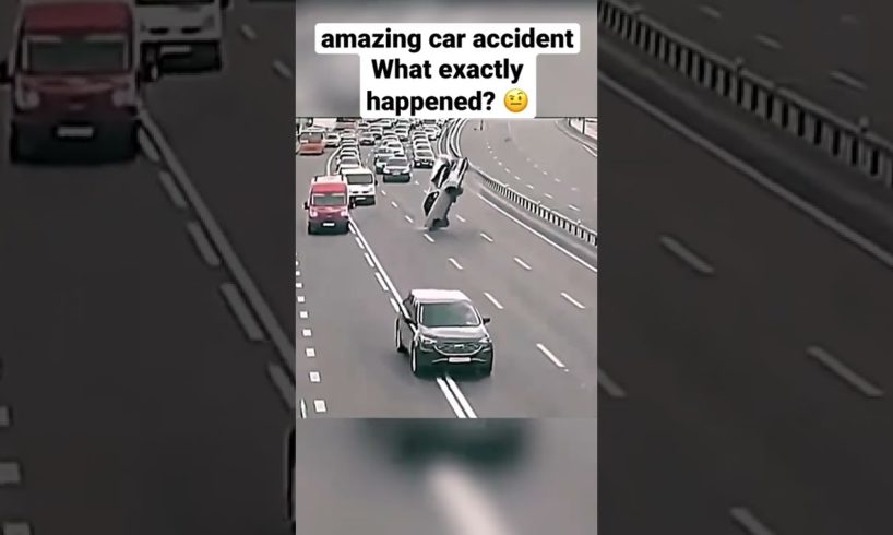 amazing car accident. What EXACTLY happened? 🤨 #drivingfails #carcrash #baddrivers #shorts