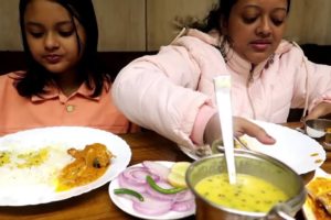 " MMK Hotel Kanpur " | Nice Simple Dinner | Rice with Butter Chicken | Dal | Mix Veg | Salad