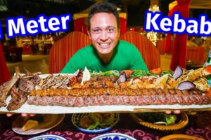 1 Meter Kebab!! MIDDLE EASTERN BUFFET - All You Can Eat Meat Grill + Mezze!!