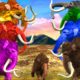 10 Woolly Mammoth vs Zombie Mammoth Fight Baby Elephant Saved By Woolly Mammoth Wild Animal Fights