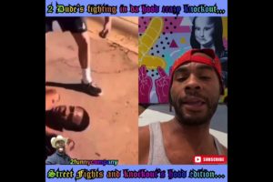 2 Dude’s fighting in da hood …Wild crazy knockout,,,,18+🔥🔥🔥