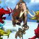 3 Zombie Lion's vs  2 Buffalo's Rescue Saved By Mammoth Elephant Wild Animal Fights Giant Animals