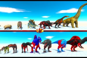 CARNIVORE DINOSAURS vs HERBIVORE DINOSAURS Tournament - Animal Revolt Battle Simulator ARBS