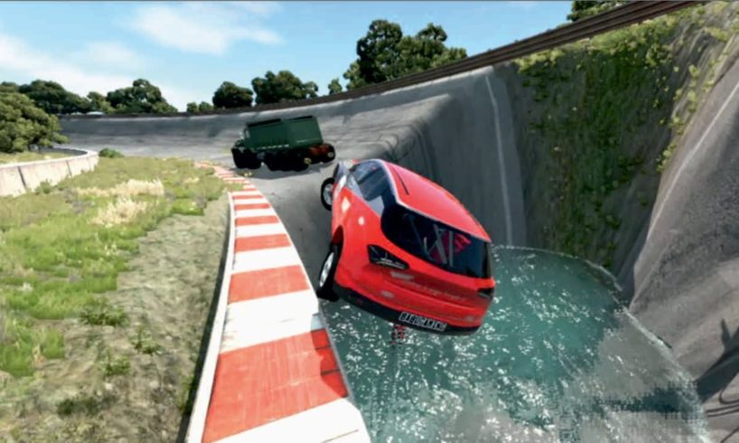 Cars vs Potholes Road Crashes Compilation | BeamNG Drive # 27